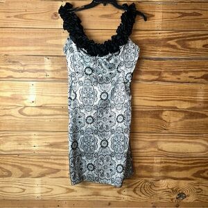 Maggy London Monochrome Floral Dress